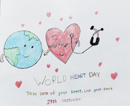 Doodle earth day heart Royalty Free Vector Image